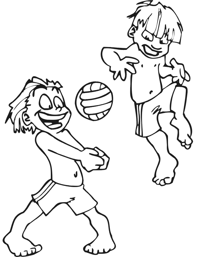Volleyball Coloring Pages for Kids Volleyball Free For Kids Printable 2021 765 Coloring4free
