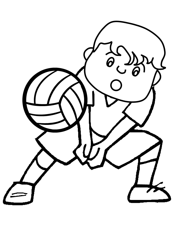Volleyball Coloring Pages for Kids Volleyball Pictures Printable 2021 766 Coloring4free