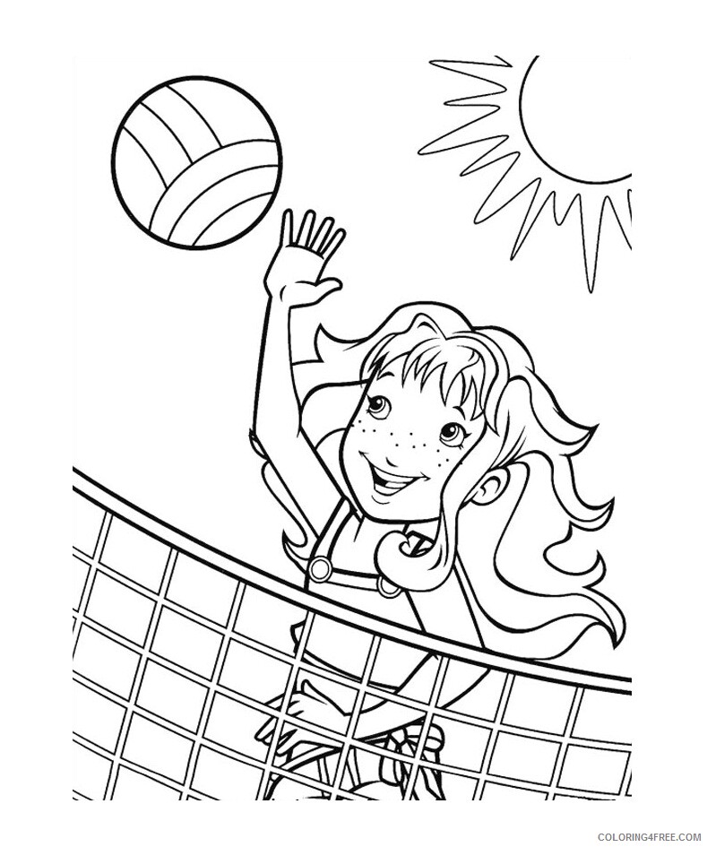 Volleyball Coloring Pages for Kids of Volleyball Printable 2021 748 Coloring4free