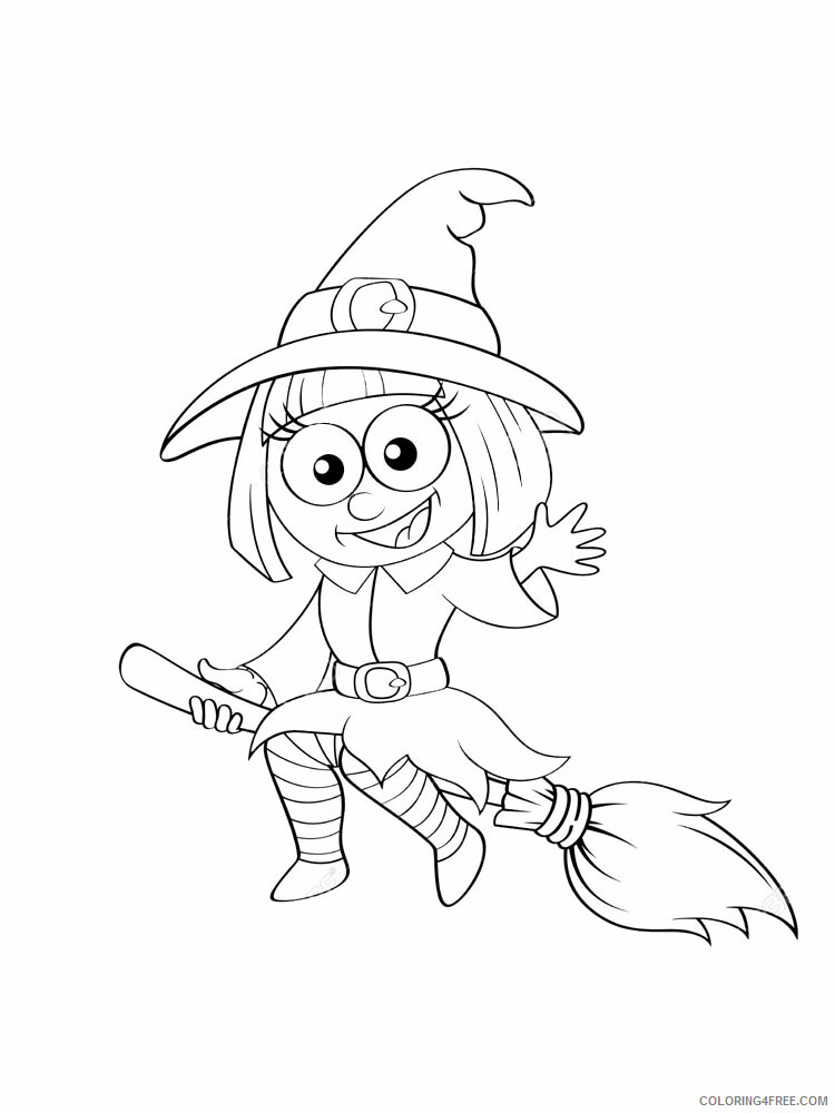 Witch Coloring Pages for Girls Witch 12 Printable 2021 1419 Coloring4free