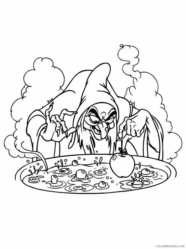 Witch Coloring Pages for Girls Witch 2 Printable 2021 1422 Coloring4free