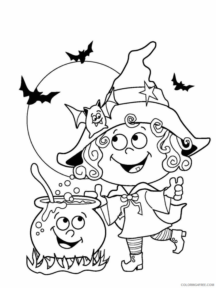 Witch Coloring Pages for Girls Witch 7 Printable 2021 1427 Coloring4free