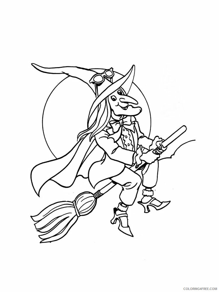 Witch Coloring Pages for Girls Witch 8 Printable 2021 1428 Coloring4free