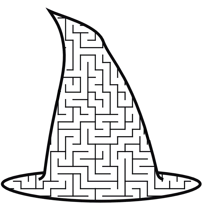 Witch Coloring Pages for Girls Witch Hat Printable 2021 1436 Coloring4free