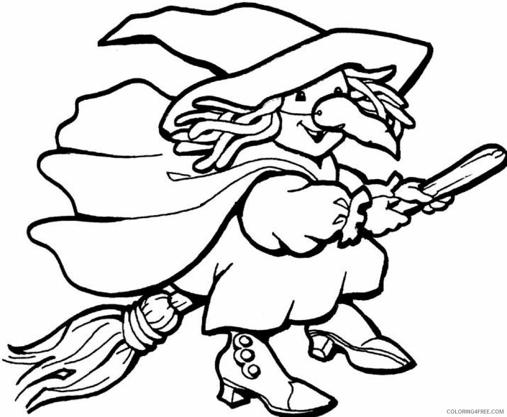 Witch Coloring Pages for Girls Witch Images Printable 2021 1414 Coloring4free