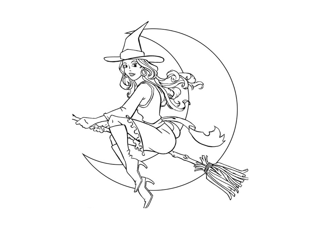 Witch Coloring Pages for Girls Witch Printable 2021 1416 Coloring4free