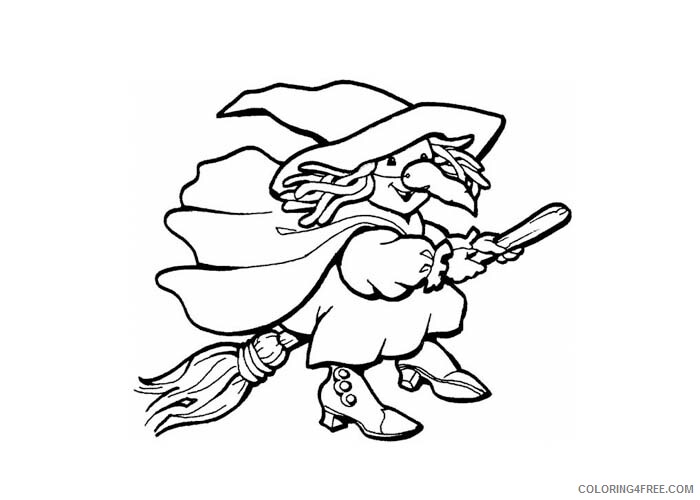 Witch Coloring Pages for Girls Witch Printable 2021 1417 Coloring4free