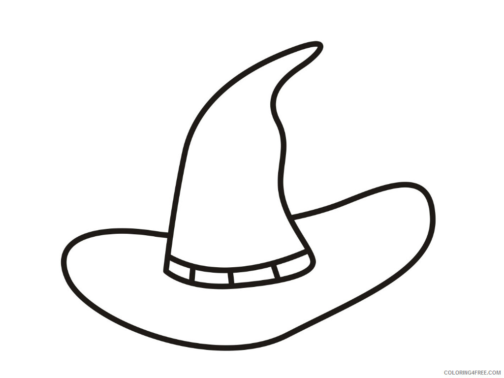 Witch Coloring Pages for Girls Witches Hat Printable 2021 1434 Coloring4free