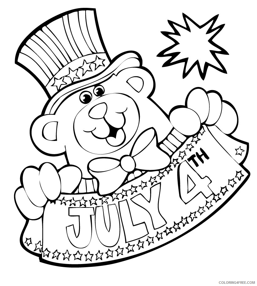 4th of July Coloring Pages 4th of July 2 Printable 2021 0013 Coloring4free