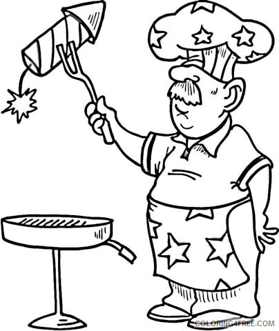 4th of July Coloring Pages 4th of July BBQ Printable 2021 0015 Coloring4free