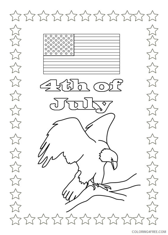 4th of July Coloring Pages 4th of July Patriotic Eagle Printable 2021 0023 Coloring4free