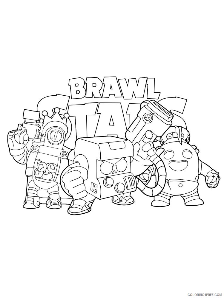 8 Bit Coloring Pages Games 8 Bit brawl stars 2 Printable 2021 004 Coloring4free