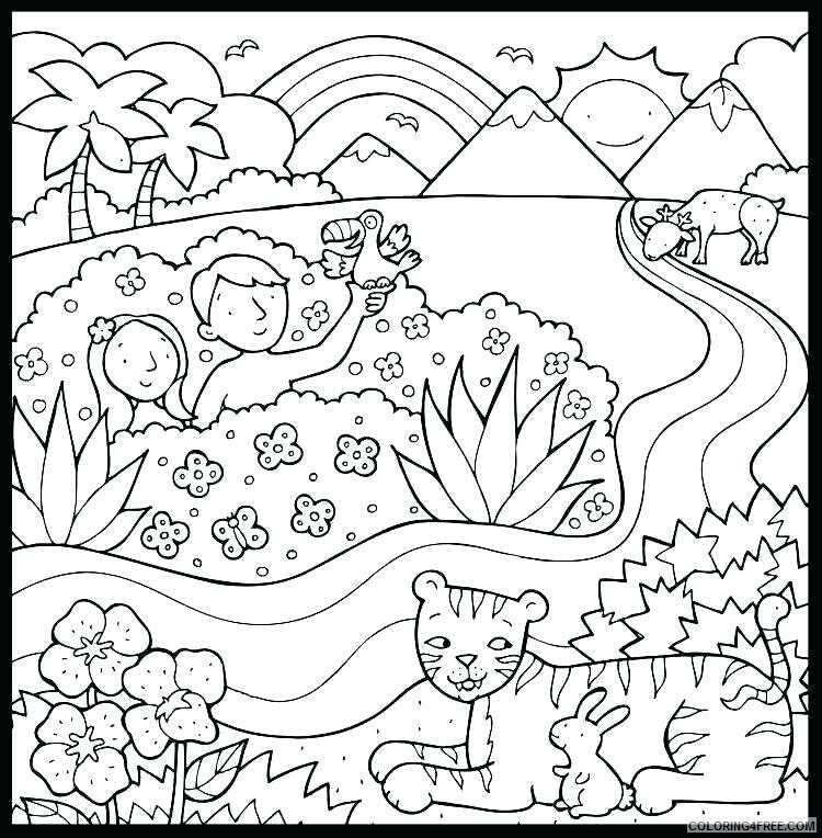 Adam and Eve Coloring Pages Adam and Eve Creation Printable 2021 0040 Coloring4free