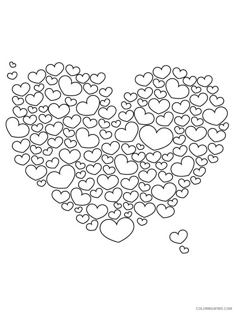 Adult Heart Coloring Pages hearts for adults 18 Printable 2021 0062 Coloring4free