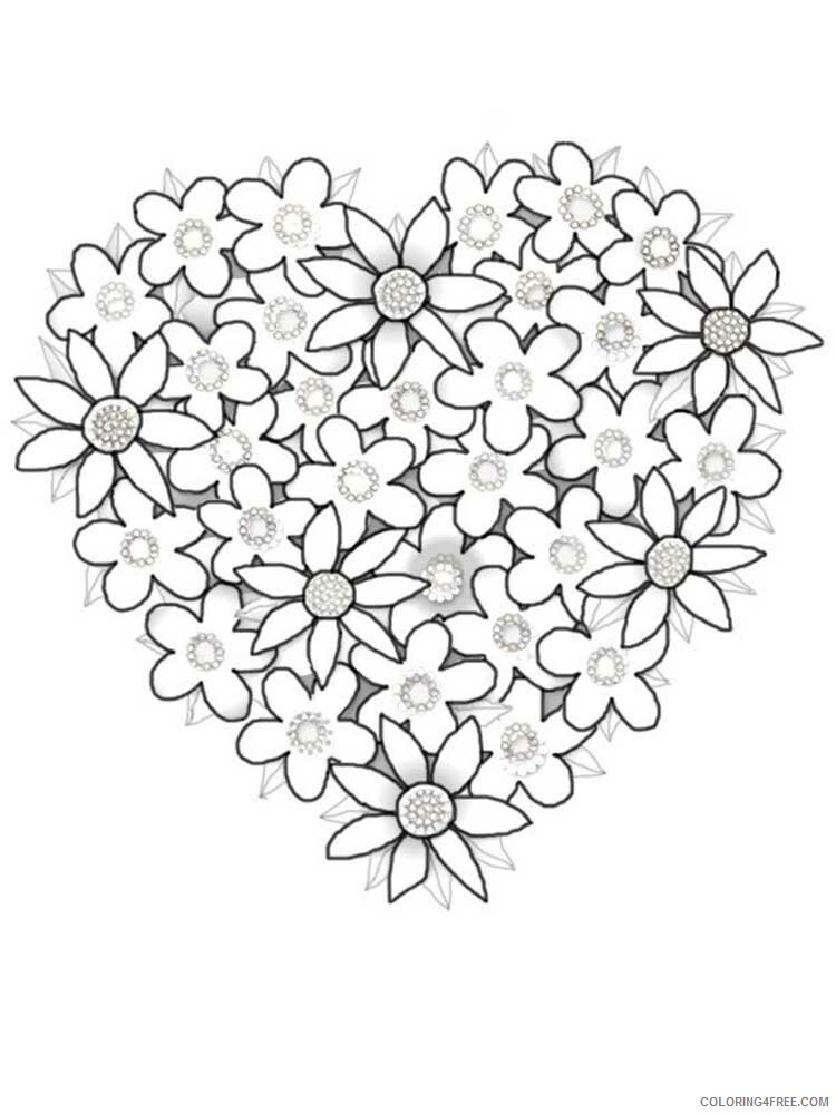 Adult Heart Coloring Pages hearts for adults 3 Printable 2021 0064 Coloring4free