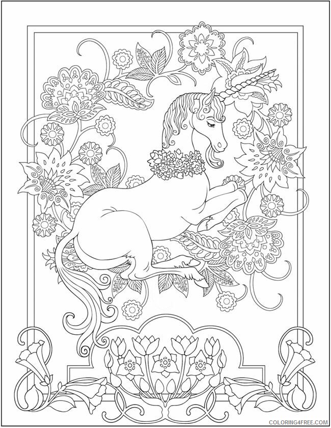 Adult Unicorn Coloring Pages Pretty Unicorn for Adults Printable 2021 0079 Coloring4free