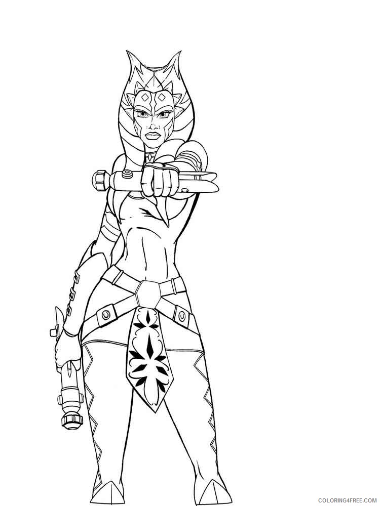 Ahsoka Coloring Pages ahsoka 6 Printable 2021 0108 Coloring4free