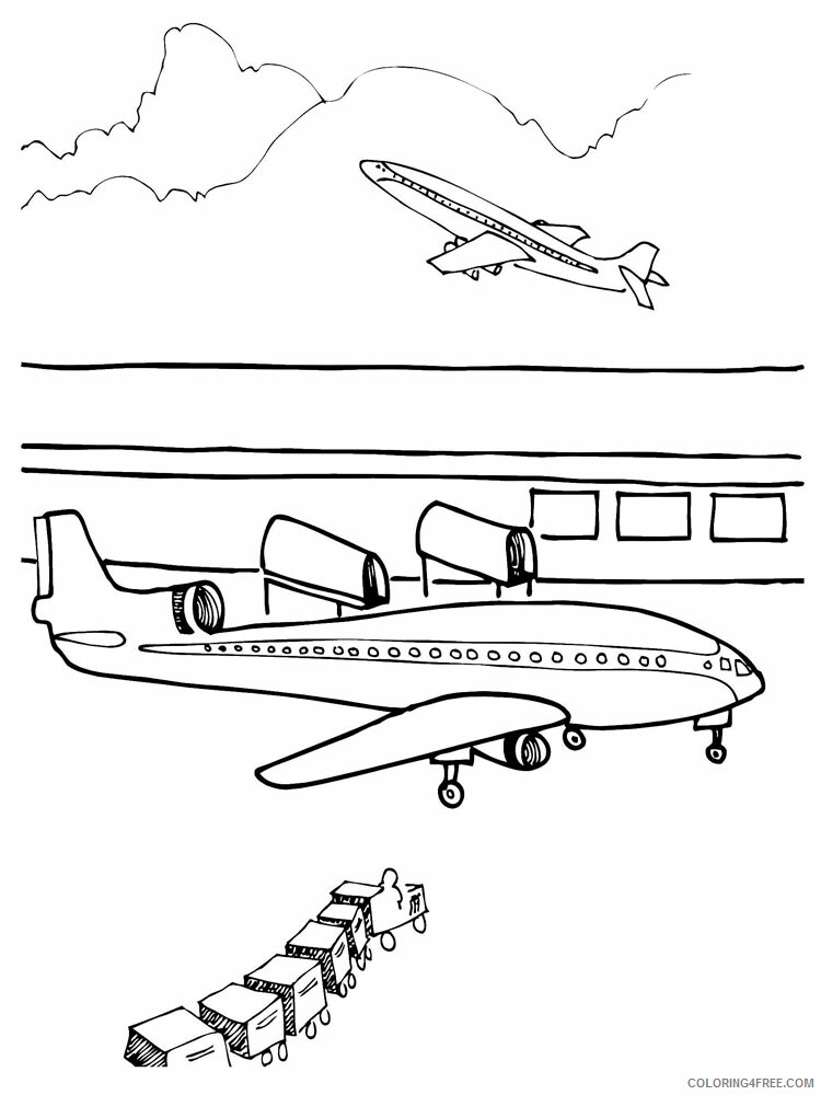 Airport Coloring Pages airport 6 Printable 2021 0115 Coloring4free