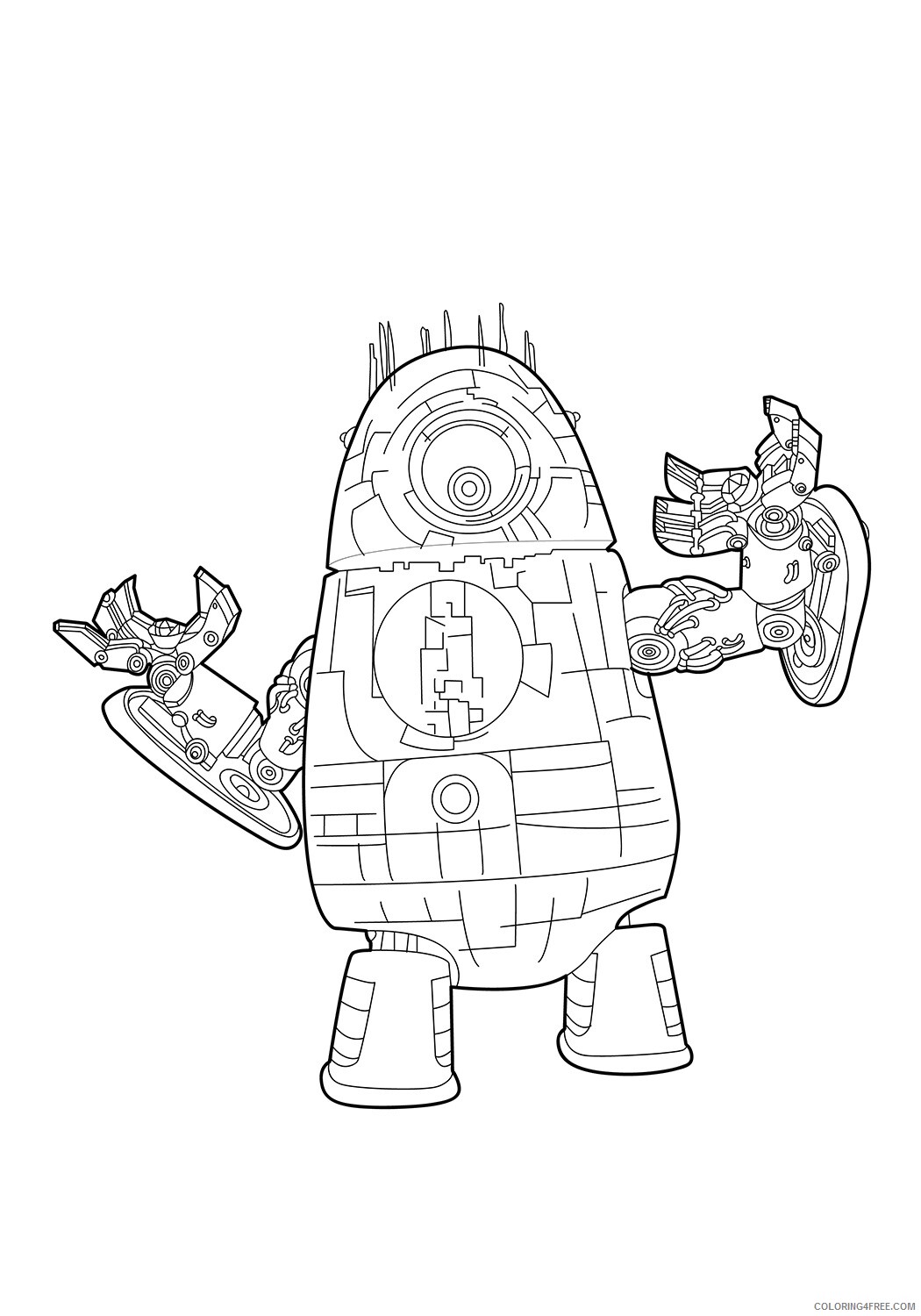 Alien Coloring Pages 1526823060_alien robot 16 a4 Printable 2021 0118 Coloring4free