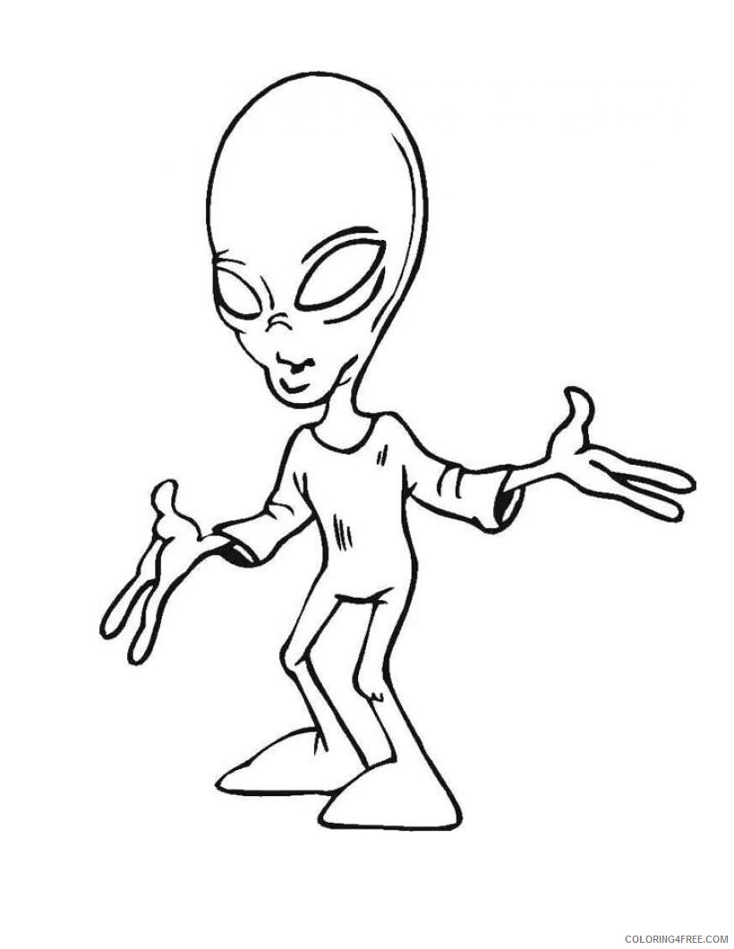 Alien Coloring Pages Alien For Kids Printable 2021 0122 Coloring4free