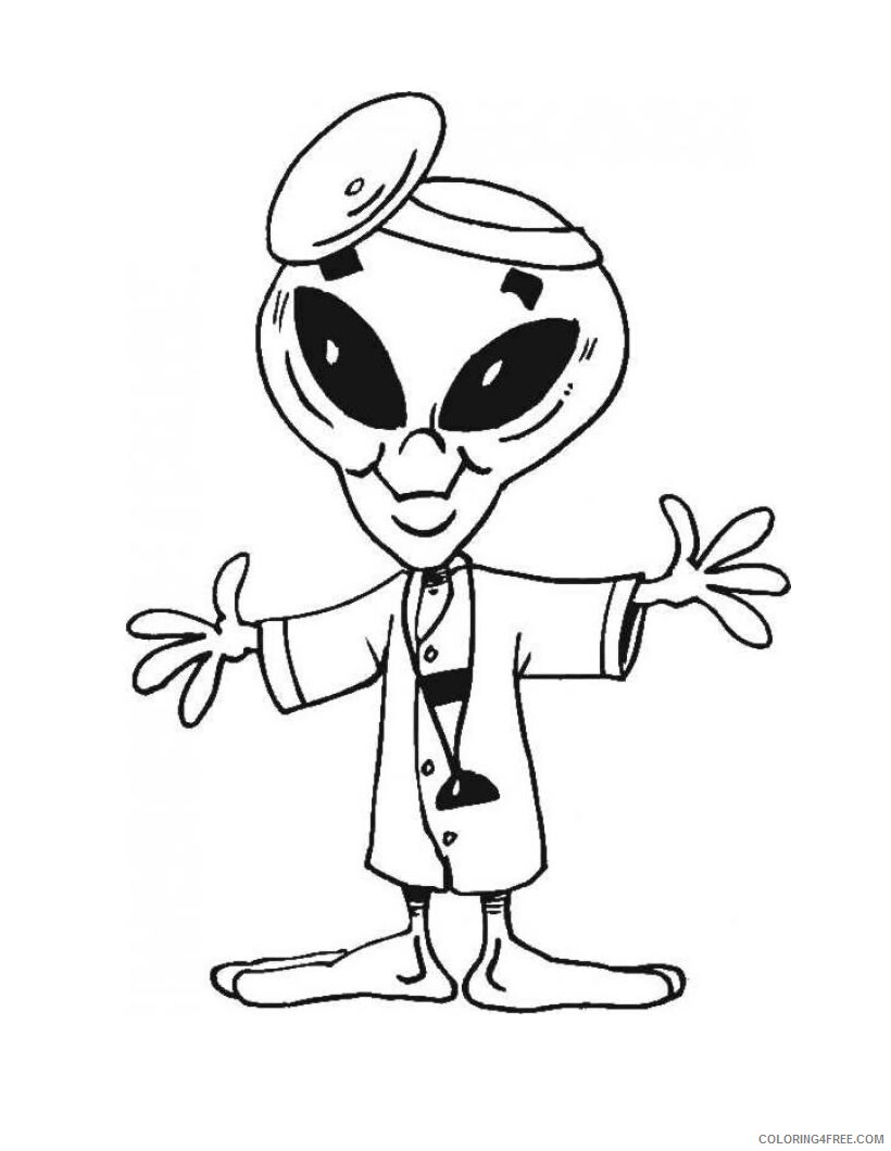 Alien Coloring Pages Alien Printable 2021 0120 Coloring4free