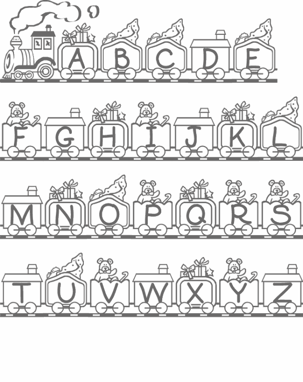 Alphabet Coloring Pages alphabet with toy Printable 2021 0159 Coloring4free