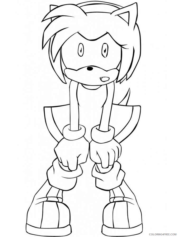 Amy Rose Coloring Pages Games amy rose 11 Printable 2021 0041 Coloring4free