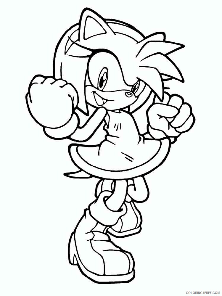 Amy Rose Coloring Pages Games amy rose 15 Printable 2021 0044 Coloring4free