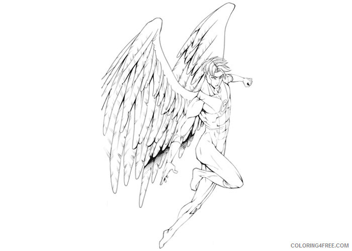 Angels Coloring Pages Archangel Printable 2021 0193 Coloring4free