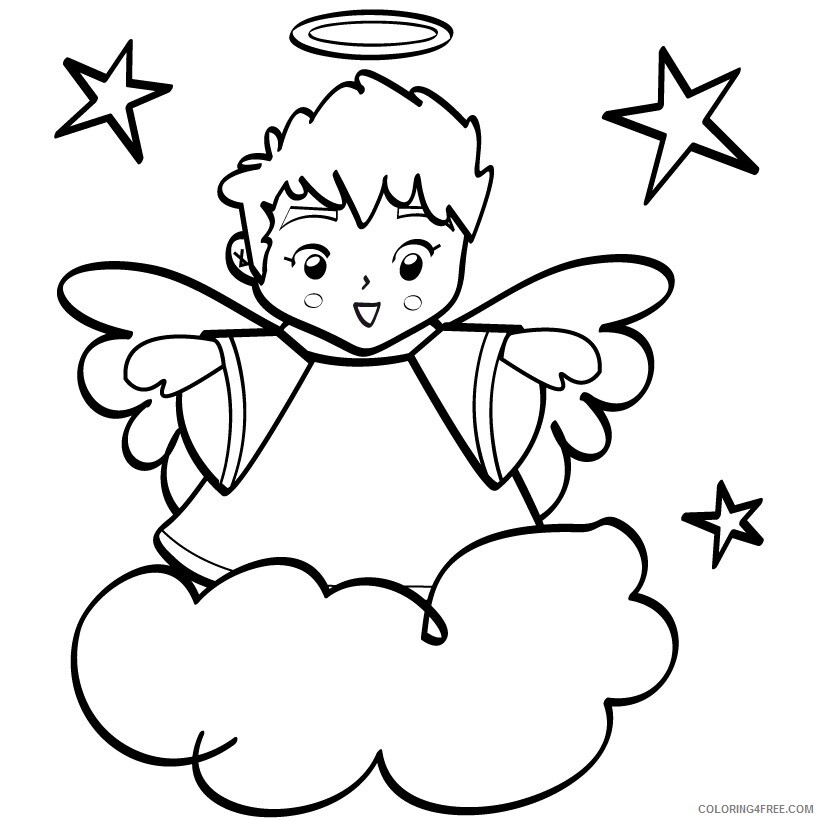 Angels Coloring Pages Free Angel Printable 2021 0196 Coloring4free