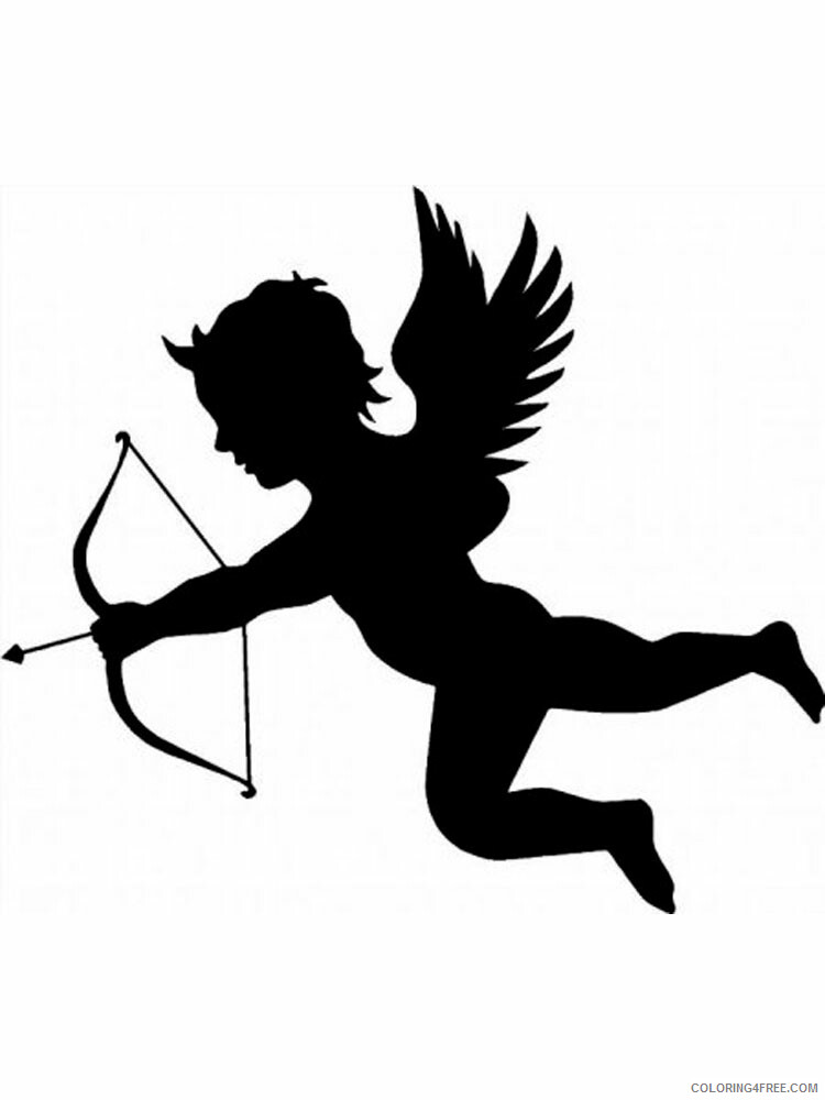 Angels Coloring Pages angel stencils 4 Printable 2021 0189 Coloring4free