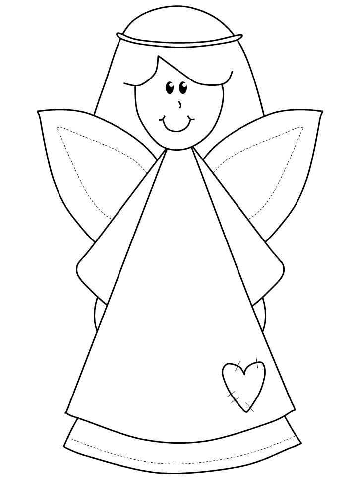 Angels Coloring Pages angel30 Printable 2021 0170 Coloring4free