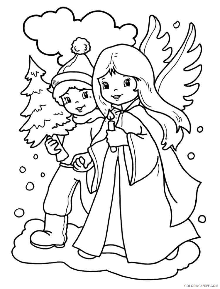 Angels Coloring Pages angels 5 Printable 2021 0181 Coloring4free