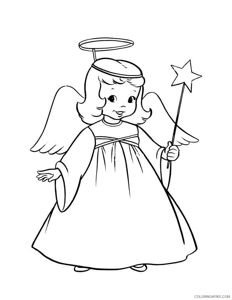 Angels Coloring Pages angels 9 Printable 2021 0183 Coloring4free