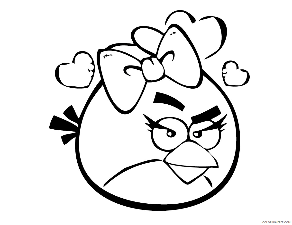 Angry Birds Coloring Pages Games Angry Bird For Kids Printable 2021 0092 Coloring4free