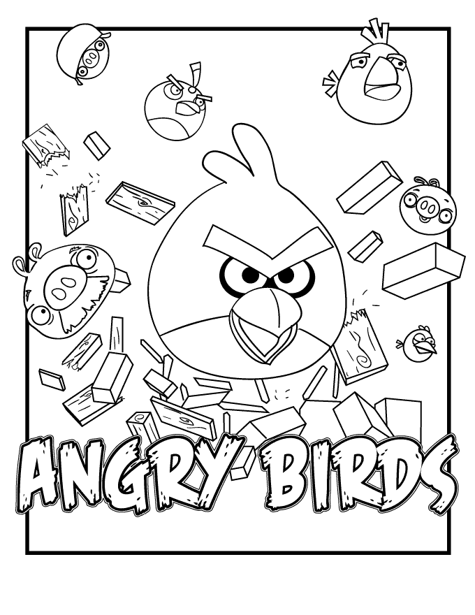Angry Birds Coloring Pages Games Angry Bird Printable 2021 0088 Coloring4free