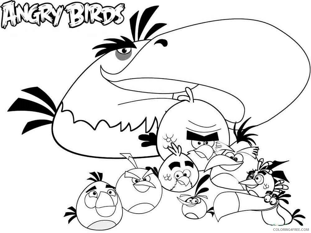 Angry Birds Coloring Pages Games Angry Birds 9 Printable 2021 0143 Coloring4free