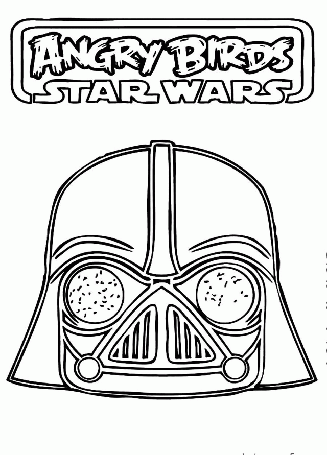 Angry Birds Coloring Pages Games Angry Birds Darth Vader Printable 2021 0156 Coloring4free