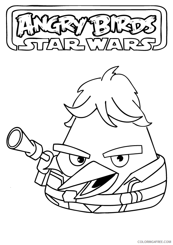 Angry Birds Coloring Pages Games Angry Birds Star Wars Printable 2021 0152 Coloring4free