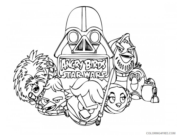 Angry Birds Coloring Pages Games Angry Birds Star Wars Printable 2021 0164 Coloring4free