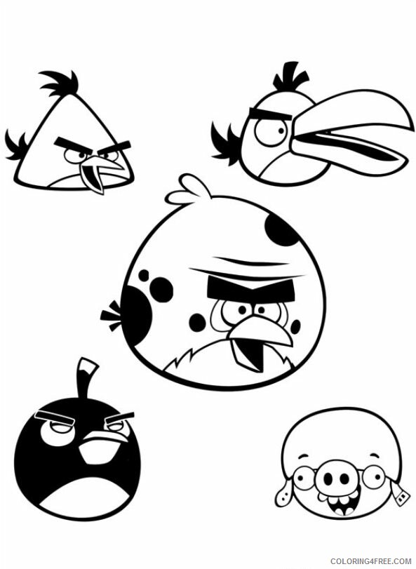 Angry Birds Coloring Pages Games angry birds 3RzNu Printable 2021 0095 Coloring4free