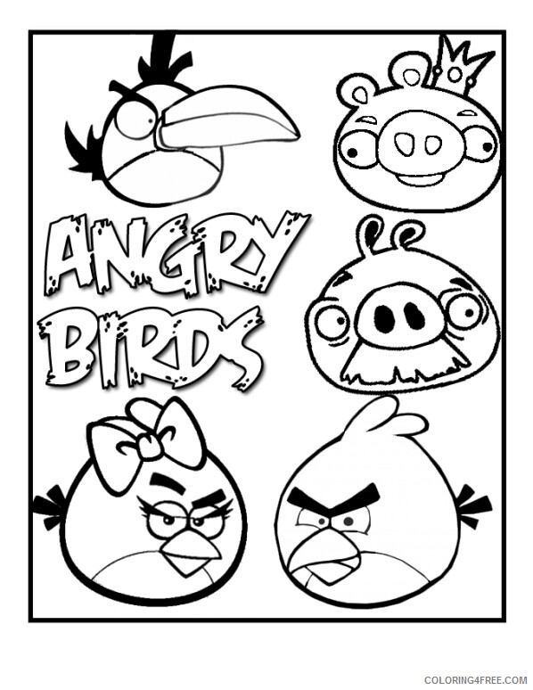 Angry Birds Coloring Pages Games angry birds mNhqI Printable 2021 0115 Coloring4free