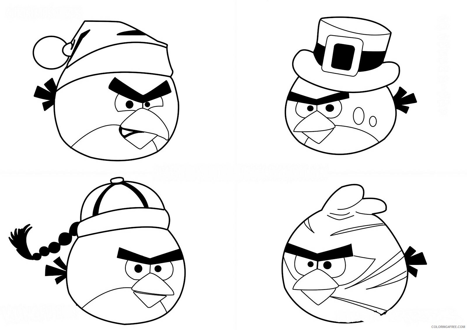 Angry Birds Coloring Pages Games angry_birds_cl6 Printable 2021 0082 Coloring4free
