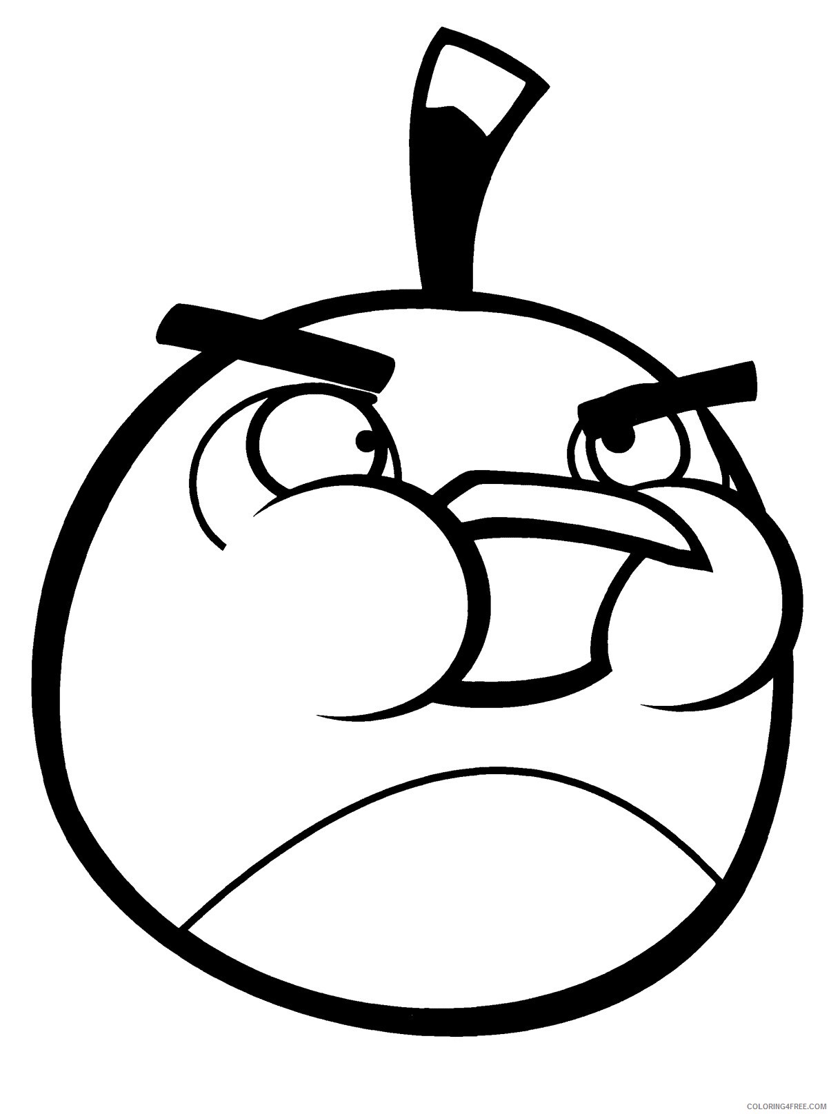 Angry Birds Coloring Pages Games save bomb the black bird Printable 2021 0054 Coloring4free