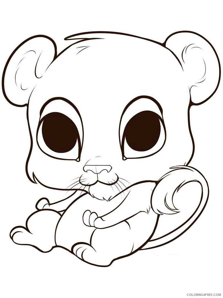 Anime Animals Coloring Pages anime animals 13 Printable 2021 0206 Coloring4free