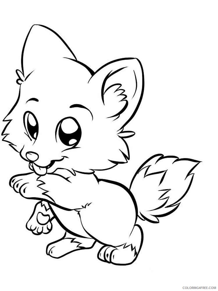 Anime Animals Coloring Pages anime animals 2 Printable 2021 0209 Coloring4free