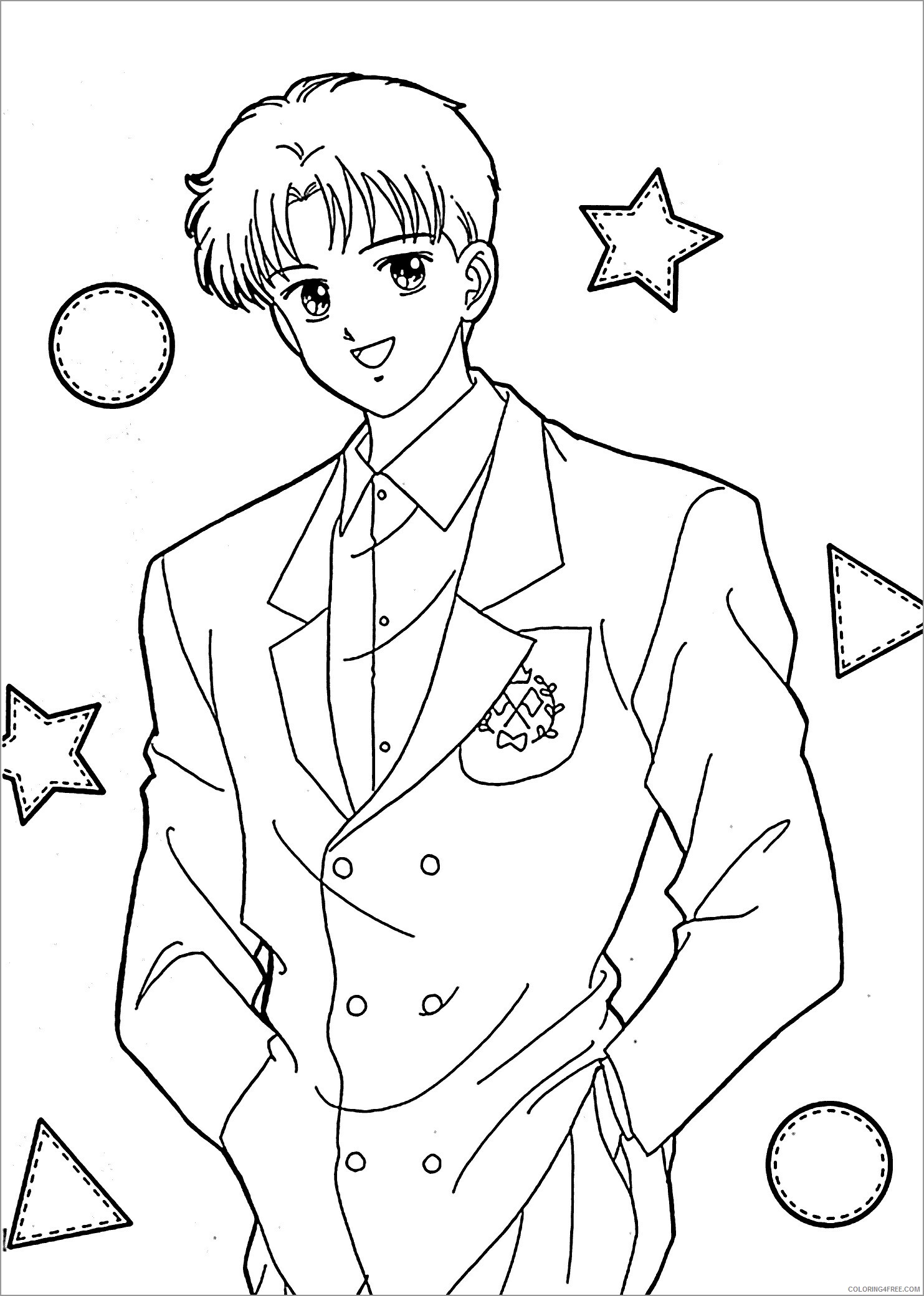 Anime Printable Coloring Pages Anime anime for kids 2021 0008 Coloring4free