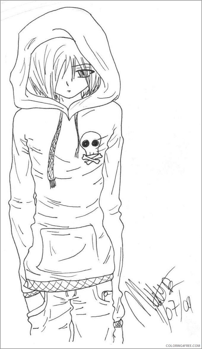 Anime Printable Coloring Pages Anime demon anime guy 2021 0019 Coloring4free