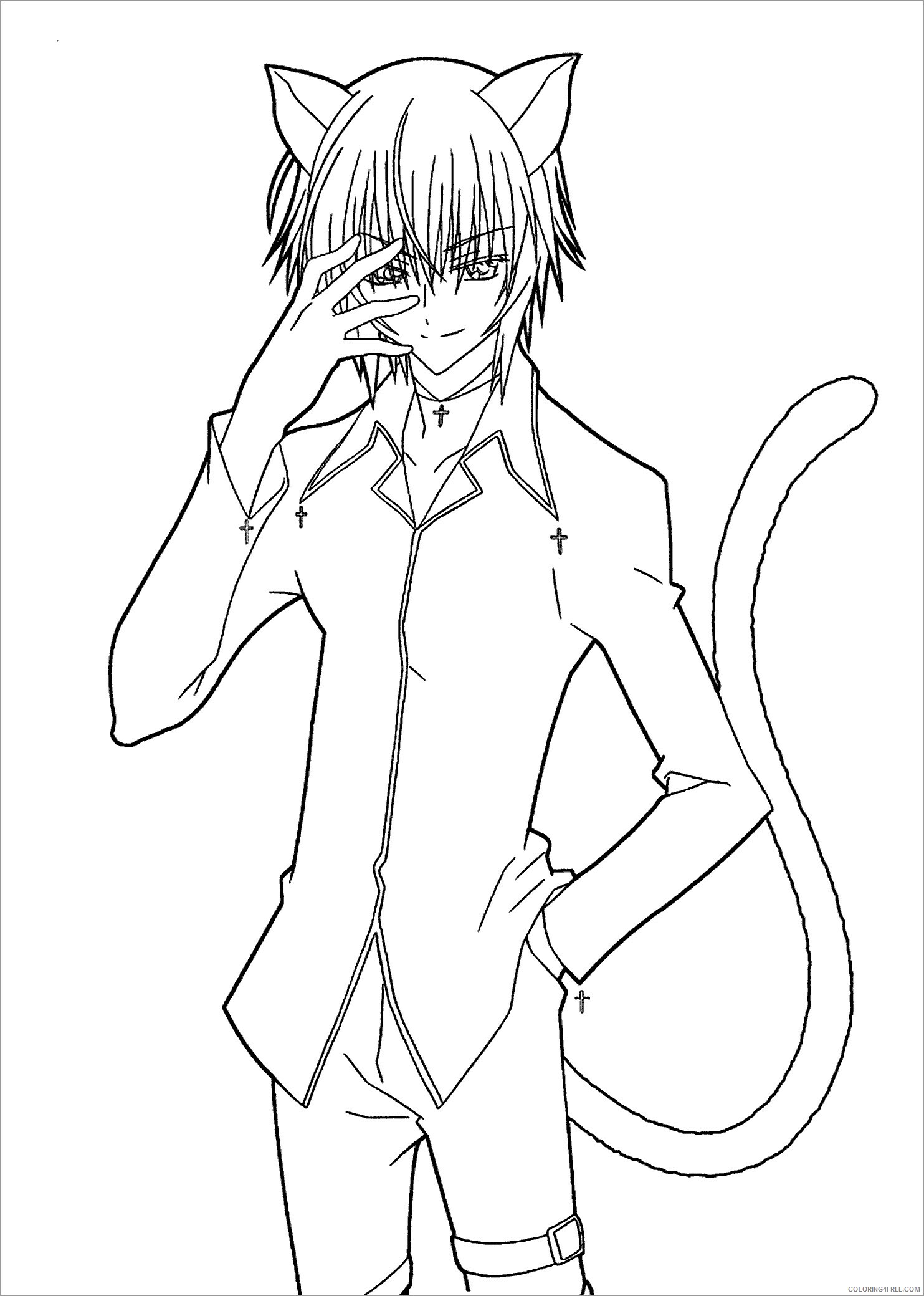 Anime Printable Coloring Pages Anime miracle anime guy 2021 0024 Coloring4free