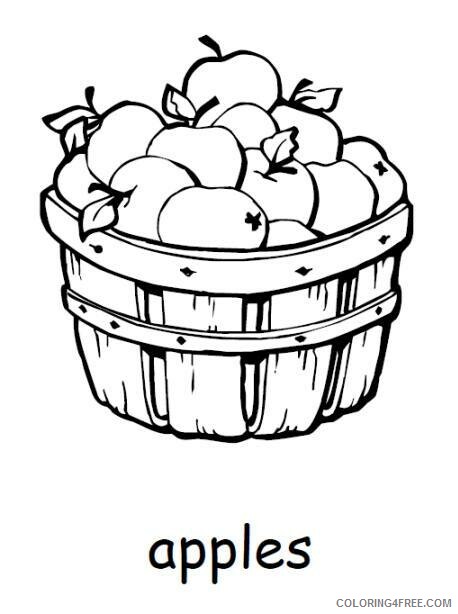 Apple Coloring Pages Fruits Food Apple Free Printable 2021 020 Coloring4free